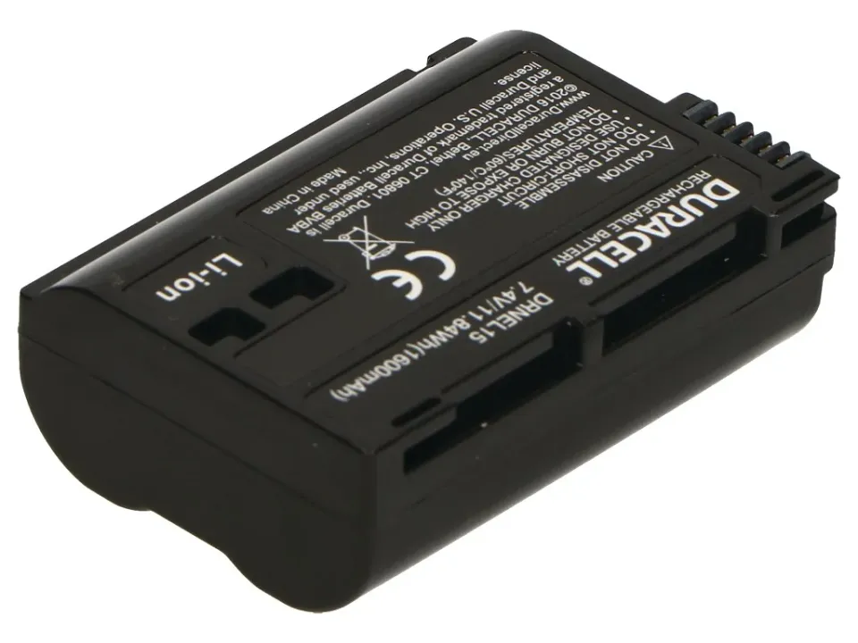 DURACELL Baterie - DRNEL15 pro Nikon EN-EL15, černá, 1400 mAh, 7.4 V