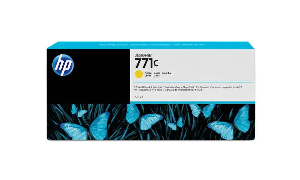 HP B6Y10A náplň č.771C žlutá cca 775ml yellow (designjet Z6200)