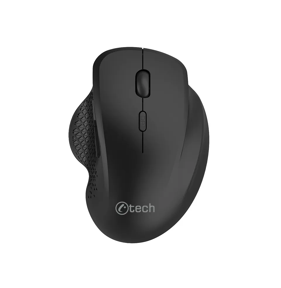 C-TECH myš WLM-14BK Dual mode, bezdrátová, ergo, BT5.0 + 2,4GHz, 1600DPI, 6 tlač