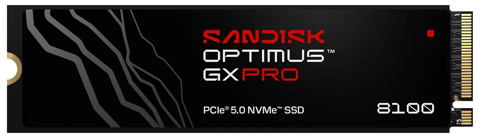 SANDISK OPTIMUS GX PRO 8100 NVMe 2TB PCIe, Gen5, (R:14900, W:14000MB/s)