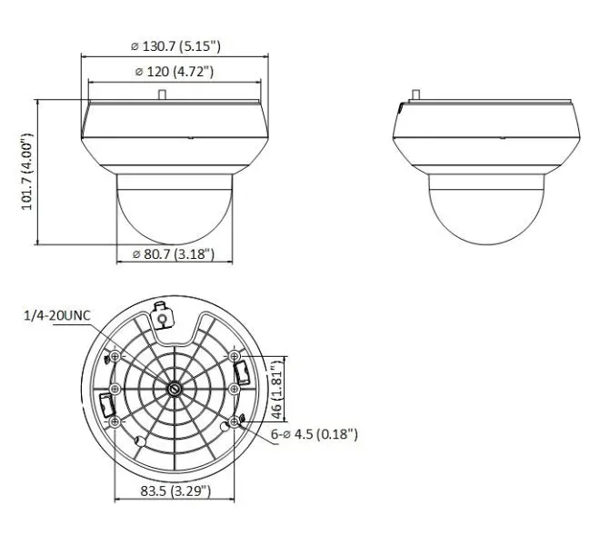 Hikvision DS-2DE2A404IW-DE3/W(C0)(S6)(C) - 4MPix IP PTZ kamera; 4x ZOOM, IR 20m, Wi-Fi, mikrofon