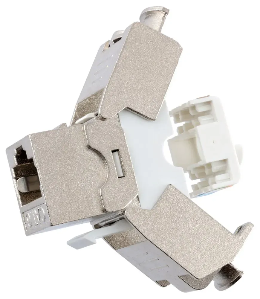 XtendLan Keystone jack RJ45, zaklapávací, CAT6, STP, instalace bez nástrojů