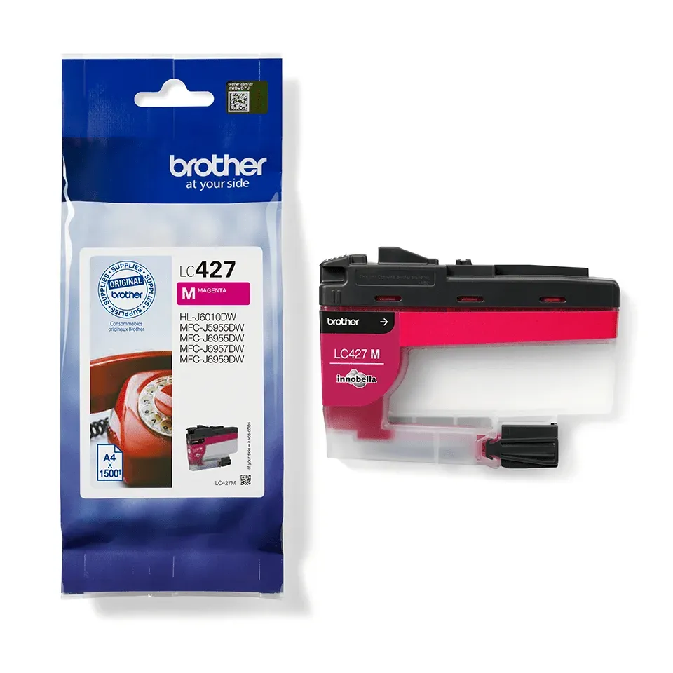Brother LC-427M (inkoust magenta, 1500 str., ISO / IEC 24711)