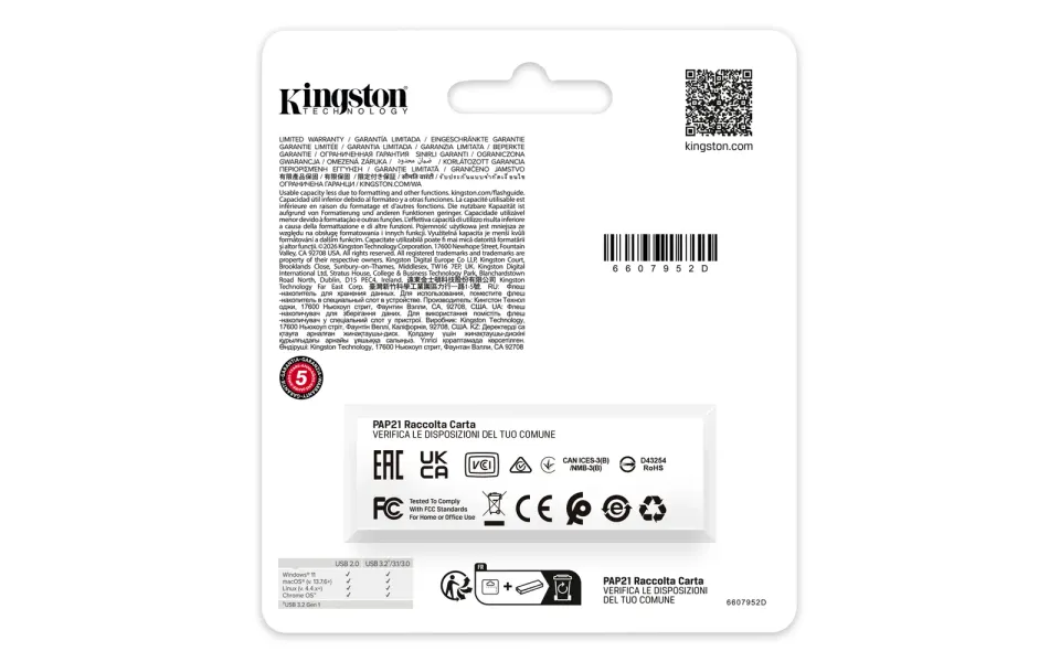 KINGSTON 512GB Portable USB 3.2 Gen 1 DataTraveler Exodia S (Black/Yellow)