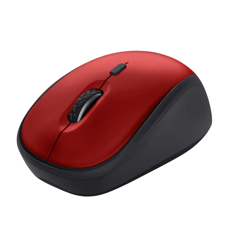 TRUST myš Yvi+ Wireless Mouse Eco Red, červená