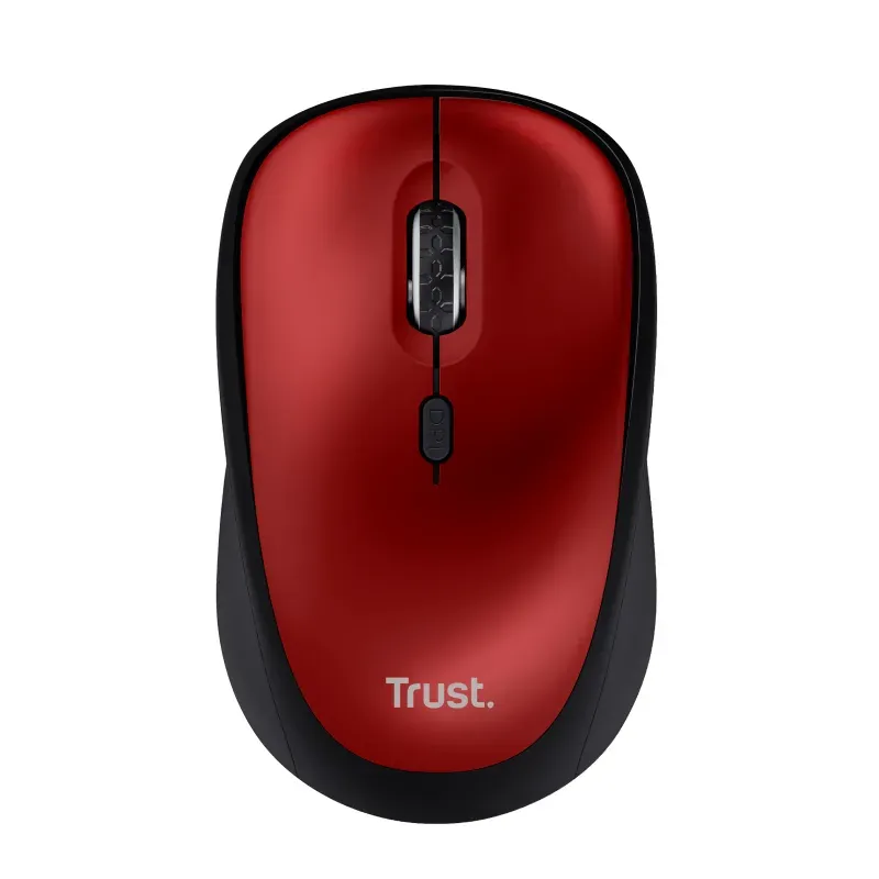 TRUST myš Yvi+ Wireless Mouse Eco Red, červená