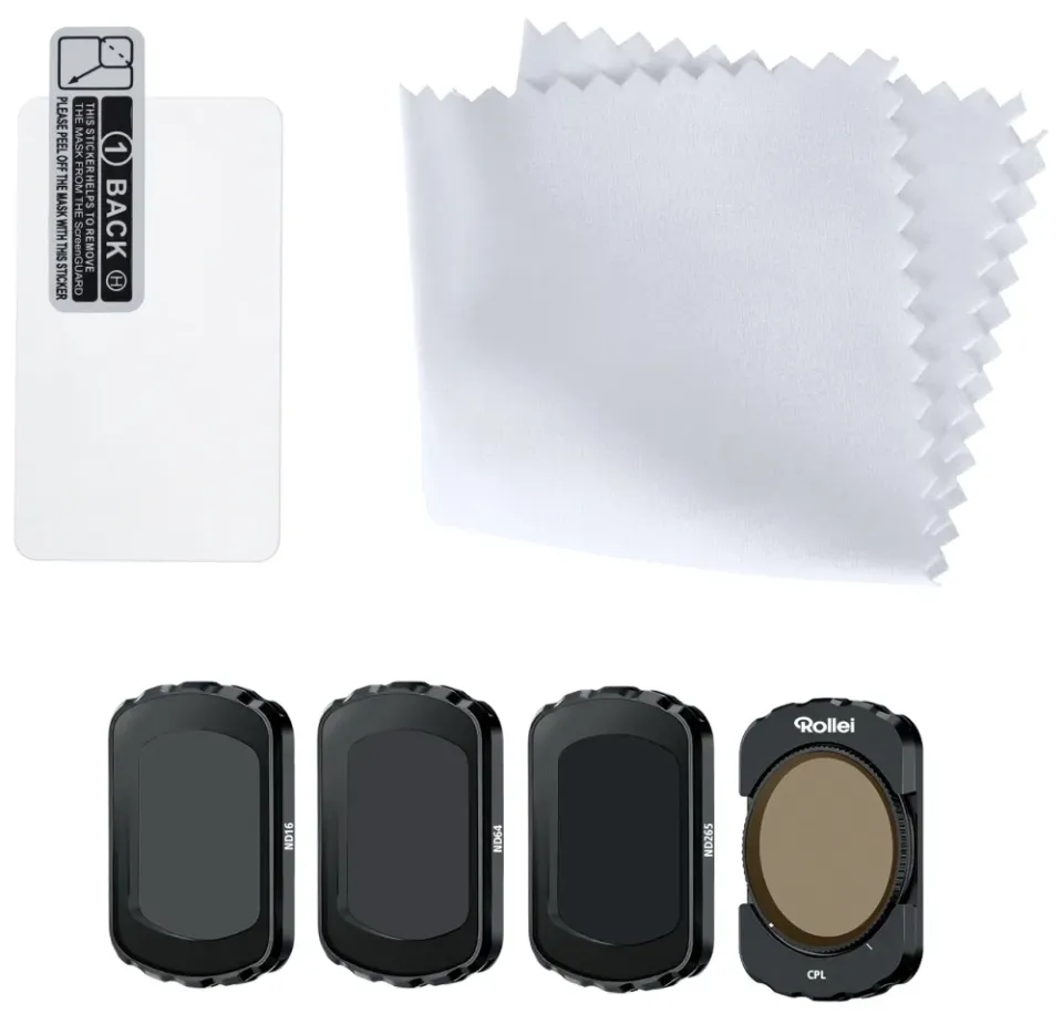 Rollei DJI Osmo Pocket 3/4 CPL, ND16, ND64, ND256 Filter-Set