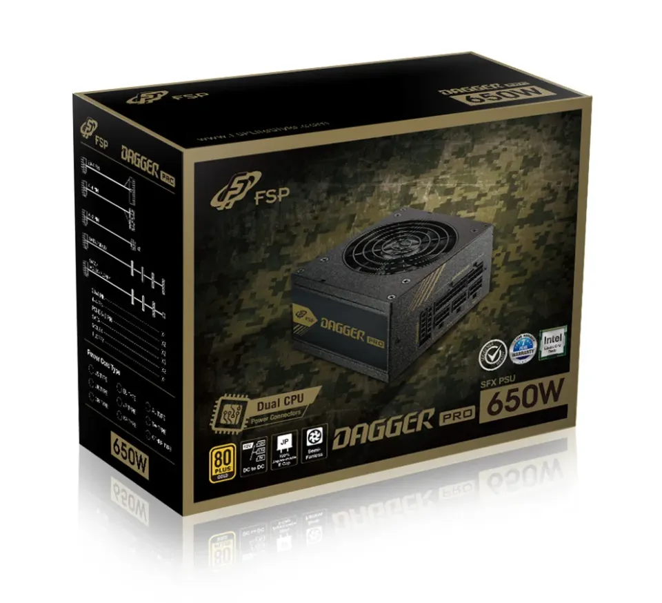 FSP DAGGER PRO/650W/SFX/80PLUS Gold/Modular/Retail