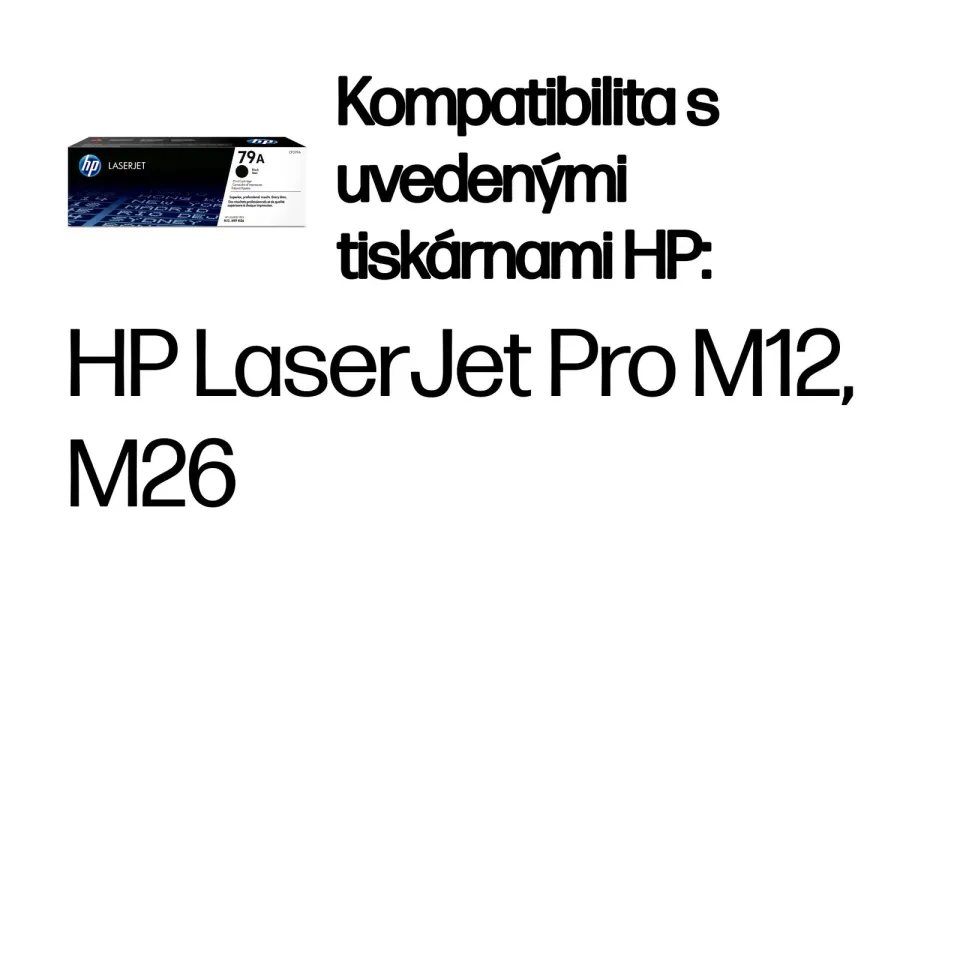 HP CF279A originální černý toner č.79A cca 1000str. (pro LJ M12a, M12w, M26a, M26nw black)