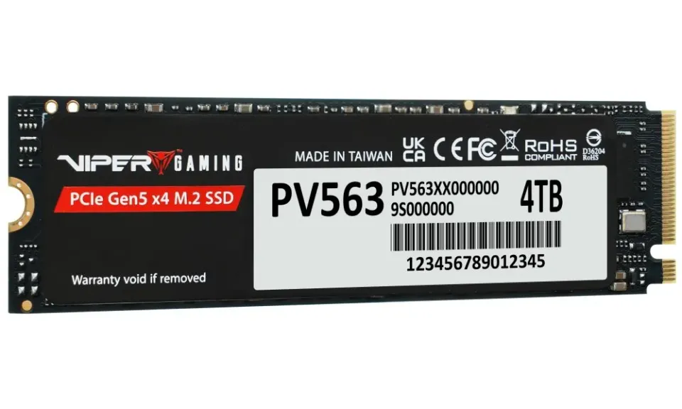 PATRIOT VIPER PV563 4TB SSD / Interní / M.2 NVMe PCIe Gen5 x4 / 2280 /