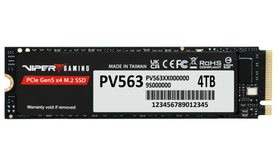 PATRIOT VIPER PV563 4TB SSD / Interní / M.2 NVMe PCIe Gen5 x4 / 2280 /
