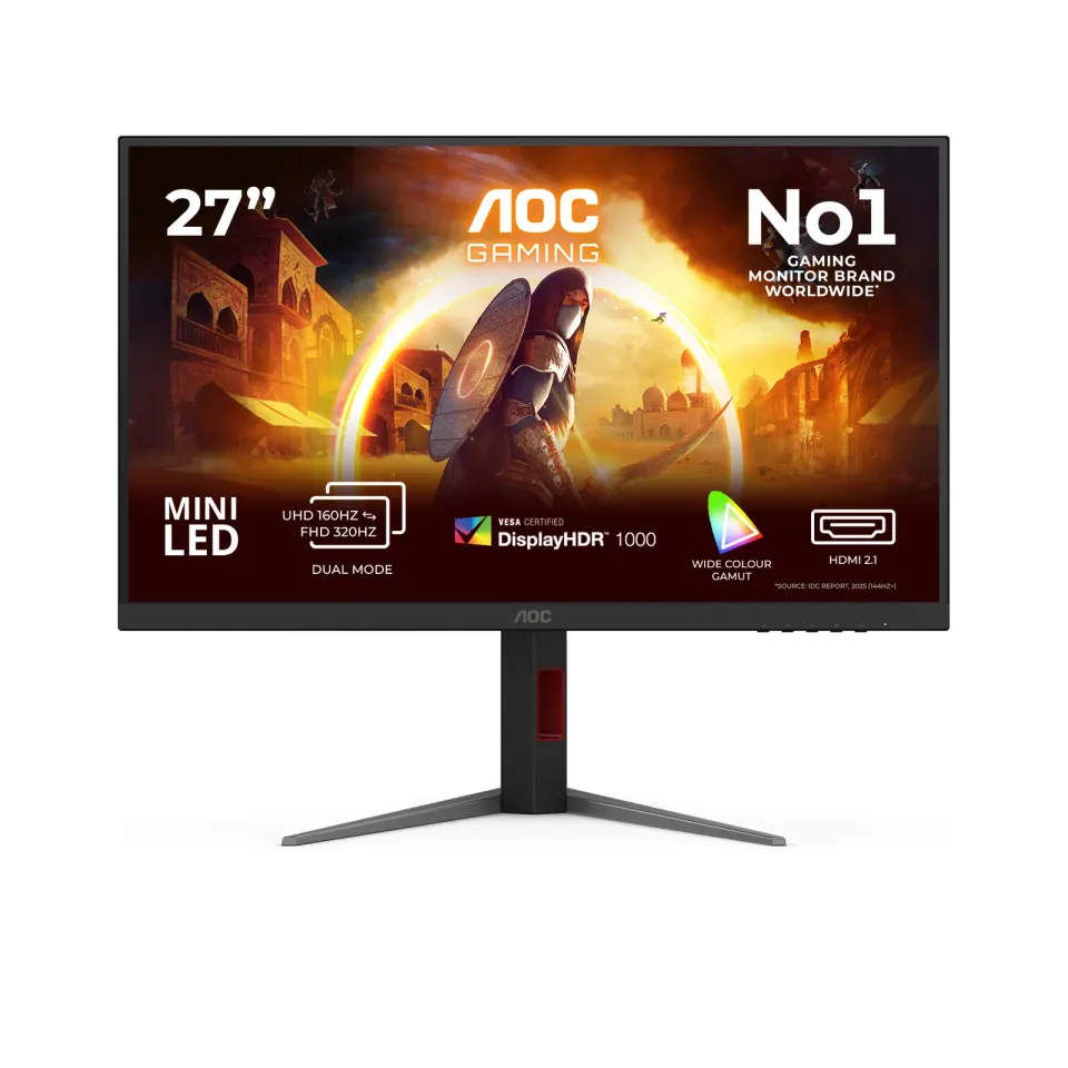 AOC Gaming/U27G4XM/27"/IPS/4K UHD/160Hz/1ms/Černá/3R