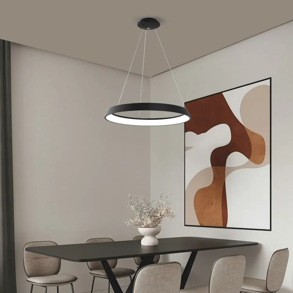 IMMAX NEO LIMITADO SMART závěsné svítidlo 60cm 39W černé, TUYA