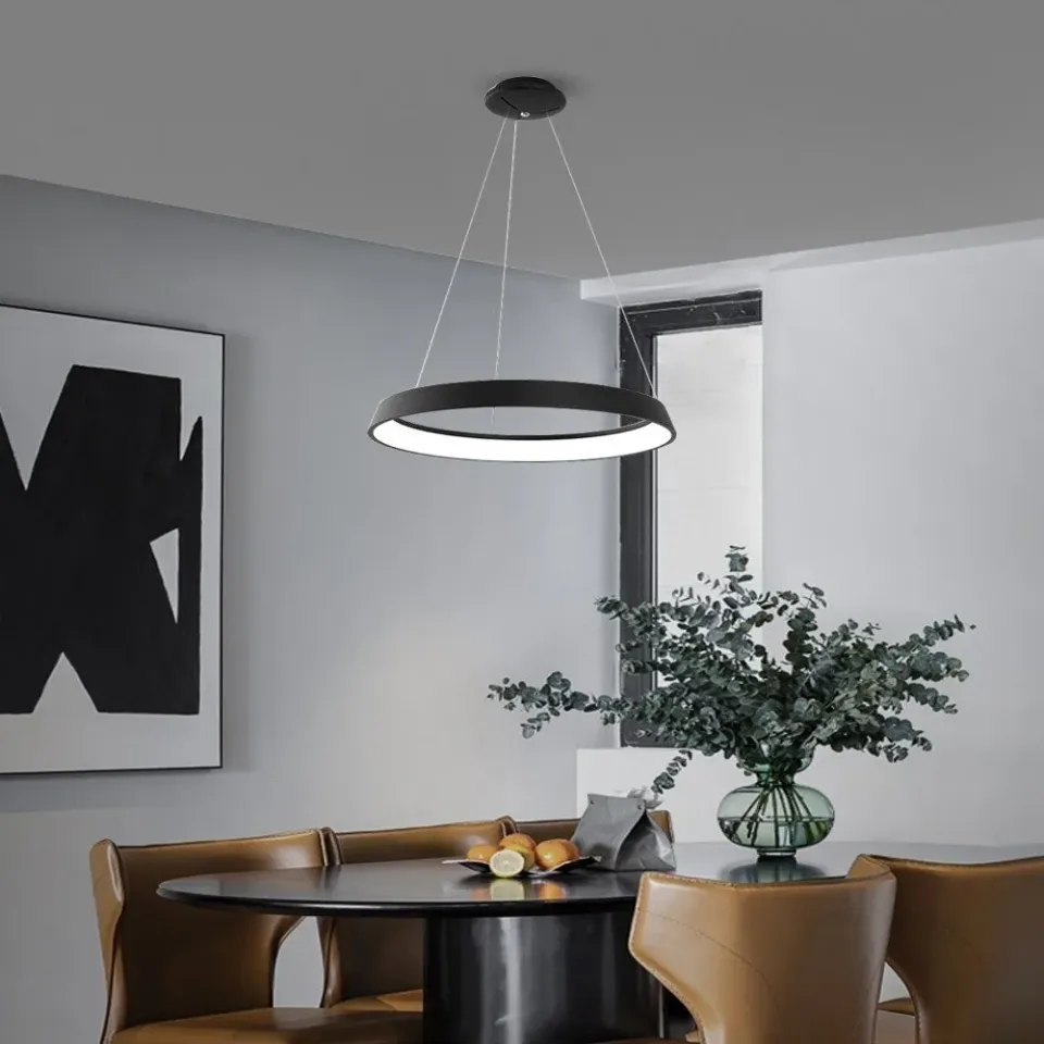 IMMAX NEO LIMITADO SMART závěsné svítidlo 60cm 39W černé, TUYA