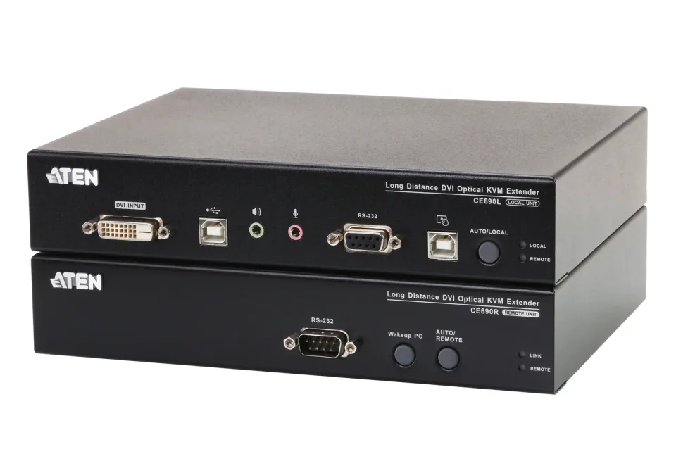 ATEN KVM extender CE-690 USB ,DVI KVM extender pro konzoli s USB klávesnicí a my