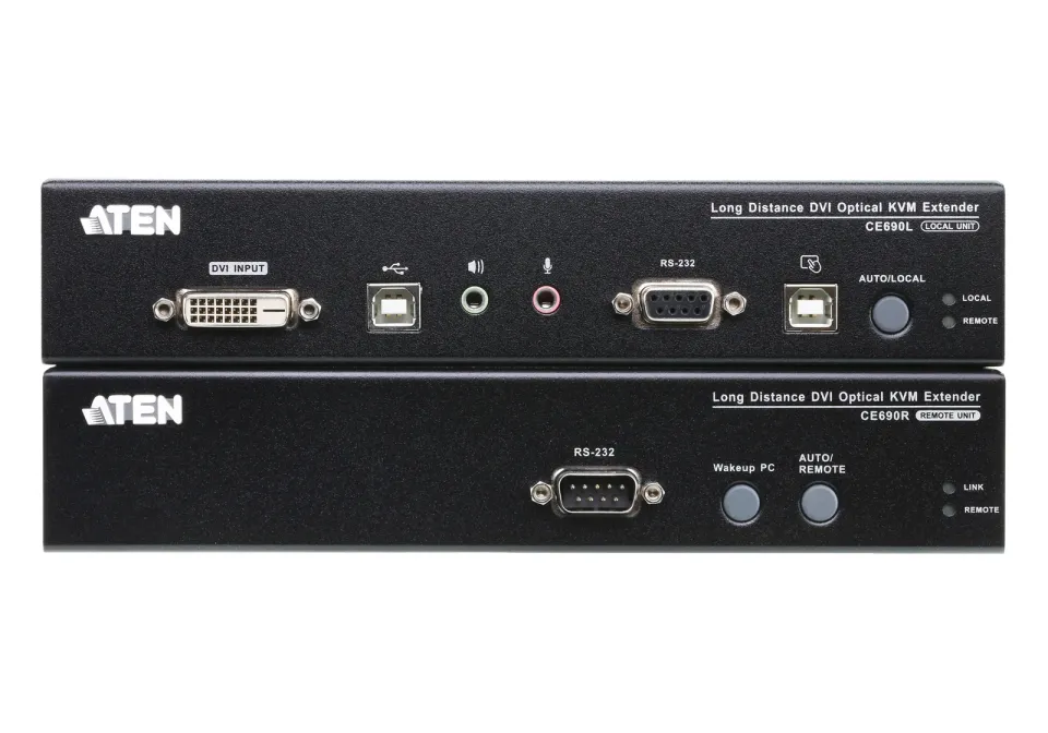 ATEN KVM extender CE-690 USB ,DVI KVM extender pro konzoli s USB klávesnicí a my
