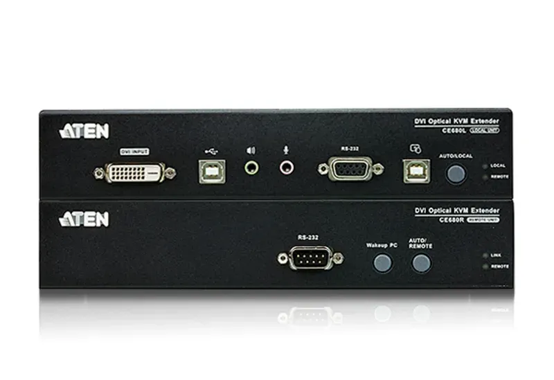 ATEN KVM extender CE-690 USB ,DVI KVM extender pro konzoli s USB klávesnicí a my