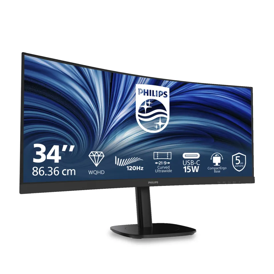 Philips LCD 34B2N3500C 34" zakřivený VA/3440x1440@120Hz/4ms/350cd/2xHDMI/DP/USB/