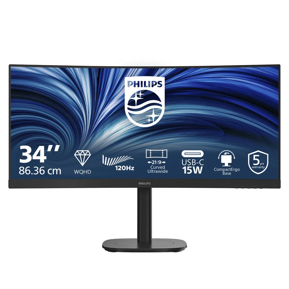 Philips LCD 34B2N3500C 34" zakřivený VA/3440x1440@120Hz/4ms/350cd/2xHDMI/DP/USB/