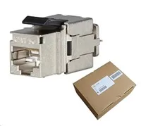 Solarix MULTIPACK 24 ks - rychlozařezávací keystone CAT5E STP RJ45 černý SXKJ-5E-STP-BK-NA