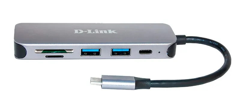 D-Link DUB-2325 USB-C Hub with SD/microSD Card Reader, 2x USB3.0