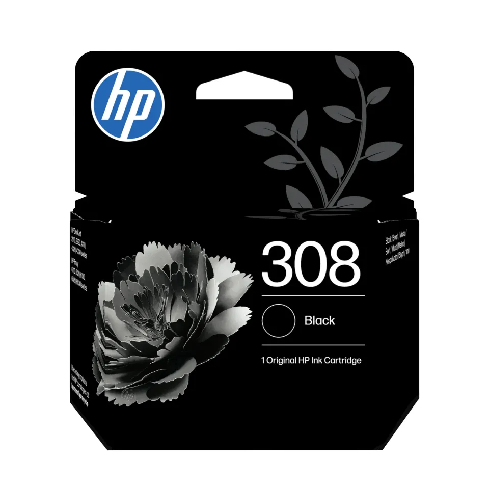 HP 308 Černá originální inkoustová kazeta