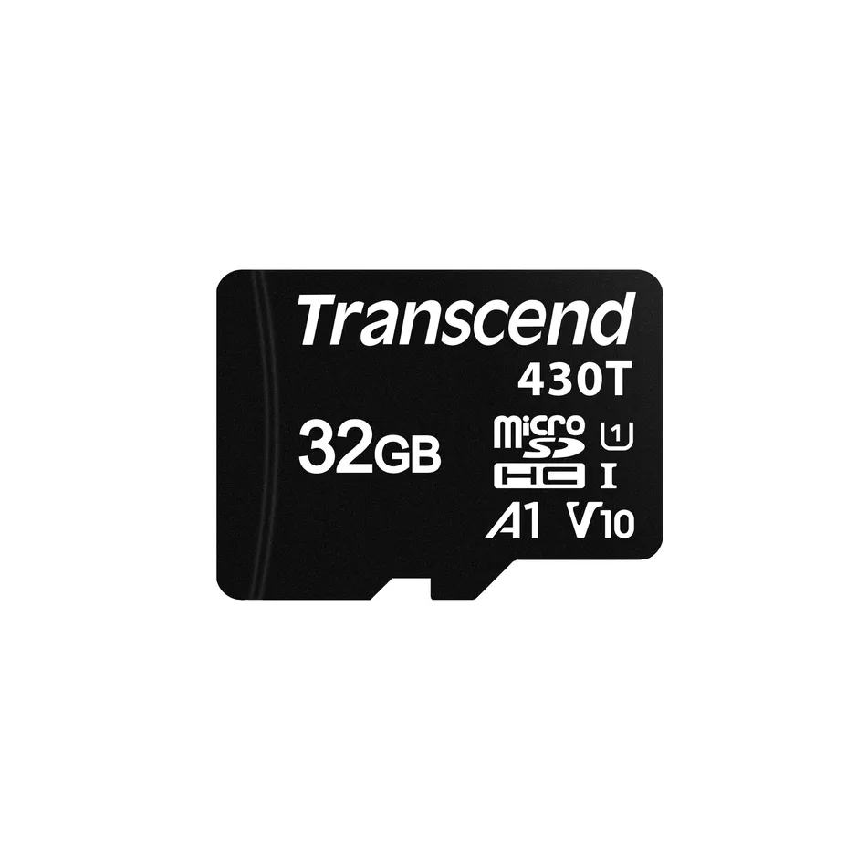 Transcend 32GB microSDHC430T UHS-I U1 (Class 10) V10 A1 3K P/E paměťová karta, 1