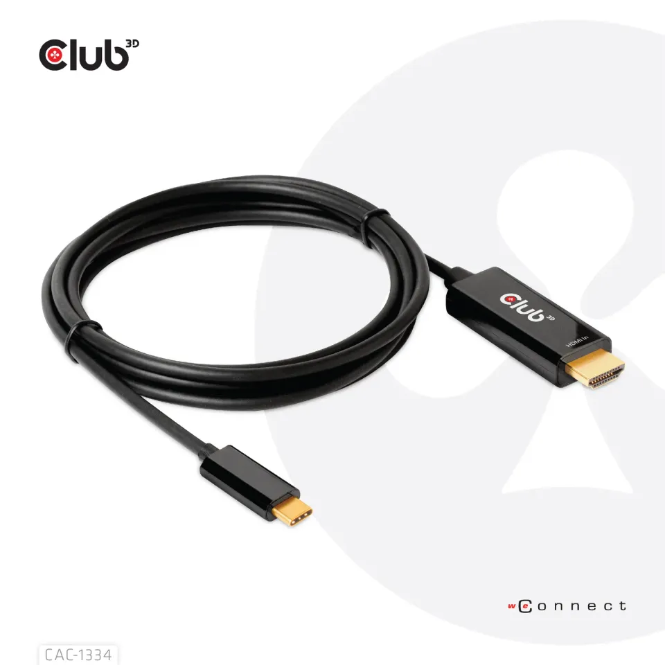 Club3D aktivní kabel HDMI na USB-C, 4K60Hz, 1.8m, M/M