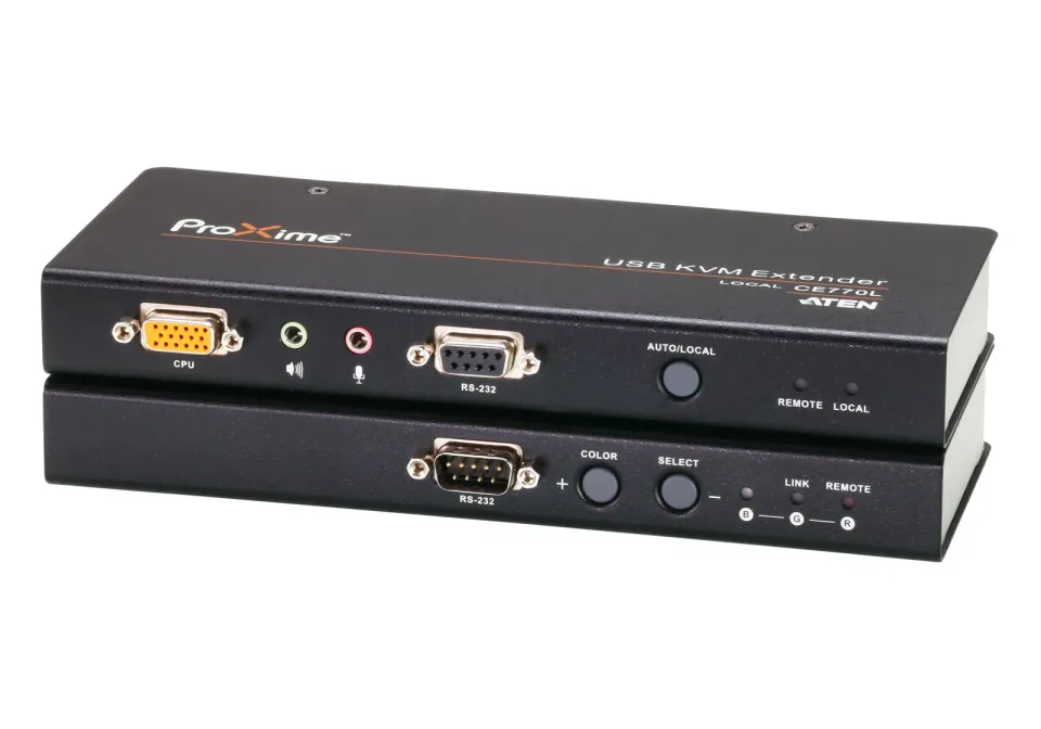 ATEN CE-770 USB VGA / Audio Cat 5 Extender KVM s Deskew (1280 x 1024 na 300m)
