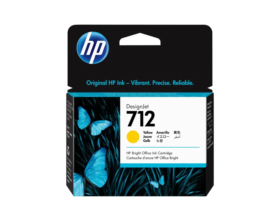 HP 3ED69A náplň č.712 žlutá 29ml (yellow, pro DesignJet T210, T230, T250)