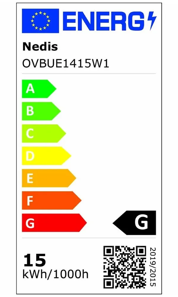 Nedis OVBUE1415W1 - žárovka do pečící trouby 15W/300°C E14, E