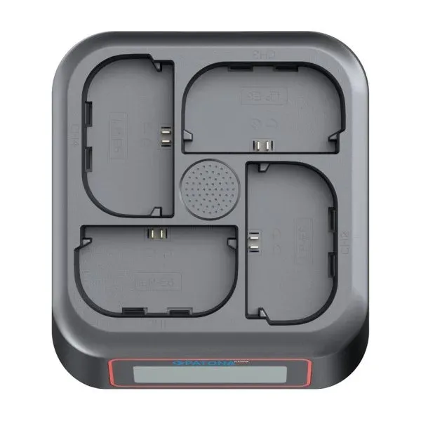 PATONA nabíječka 4-port pro Foto Canon LP-E6/LP-E6N/LP-E6P/LP-E6NH, Power delivery, USB-C