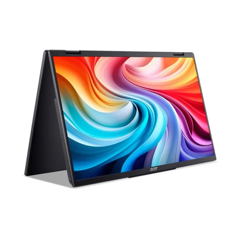 ACER LCD PD163QTbmiuux DUAL SCREEN,40cm (15.6"),60Hz,250nits,8ms,Repro,Audio,Vesa,HDMI,USB,Black