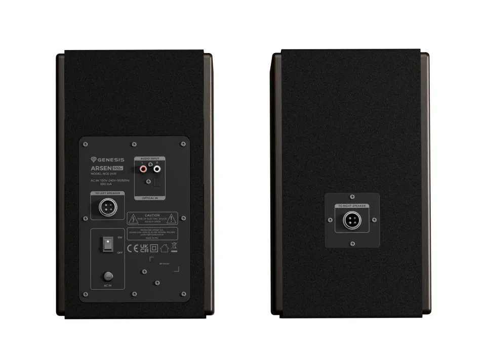 Herní reproduktory Genesis ARSEN 502BT, 60W, Hnědé