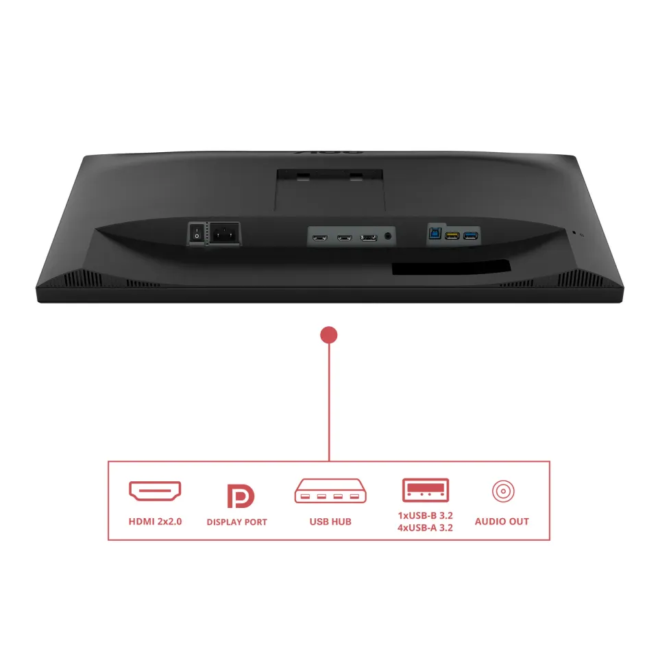 AOC LCD U27E3UF 27" IPS 4K/3840x2160@60Hz/4ms/350cd/2xHDMI/DP/4xUSB/Repro/Pivot/