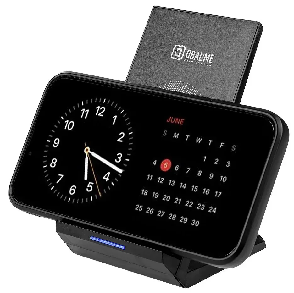 OBAL:ME StandCharger Bezdrátový Nabíjecí Stojánek na Stůl 15W Black