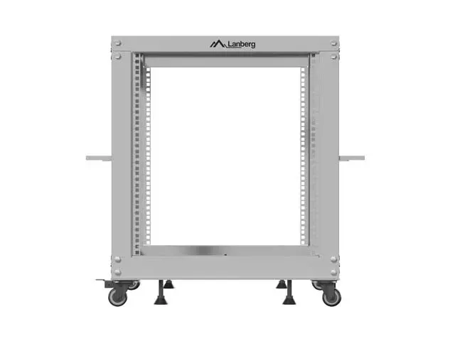 LANBERG OTEVŘENÝ RACK 19" 12U 600X600-1100 NASTAVITELNÝ ŠEDÝ
