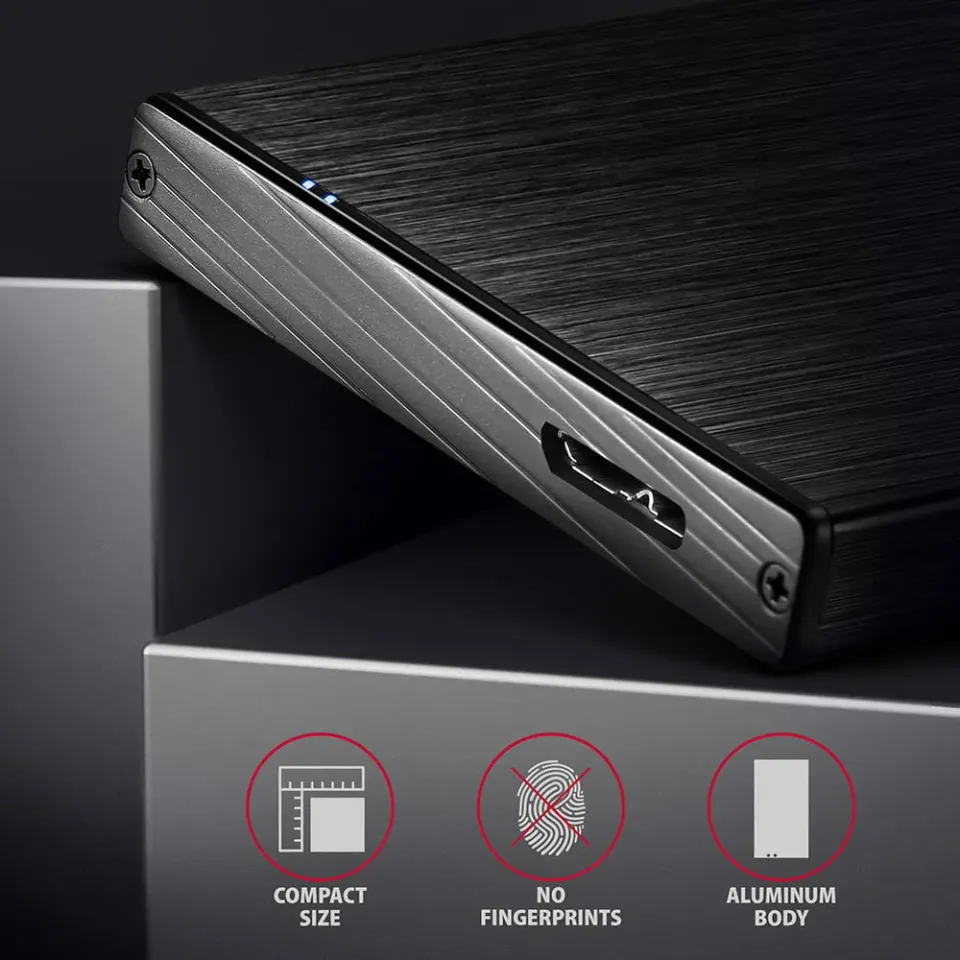 AXAGON EE25-XA6, USB 5Gbps - SATA 6G, 2.5" kovový ALINE box