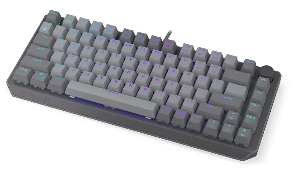 Endorfy Thock V2 75% Klávesnice, herní, drátová, mechanická, Endorfy Red, US lay