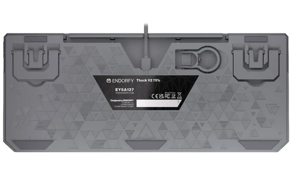 Endorfy Thock V2 75% Klávesnice, herní, drátová, mechanická, Endorfy Red, US lay
