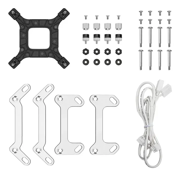 DEEPCOOL Vodní chladič LM240 WH, ARGB, 2x 120mm, AM5, LGA1851, bílá