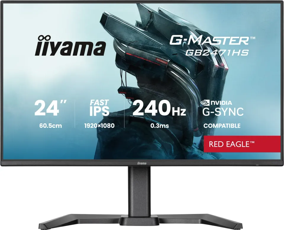 iiyama G-Master/GB2471HS-B1/23,8"/IPS/FHD/240Hz/0,3ms/Černá/3R