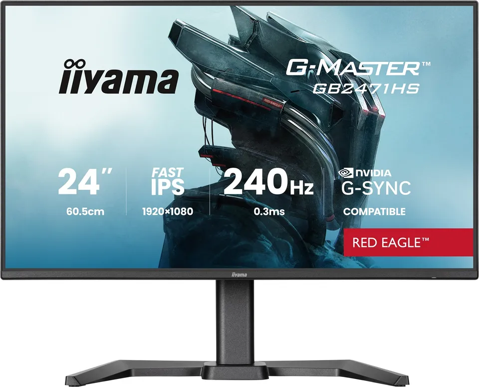 iiyama G-Master/GB2471HS-B1/23,8"/IPS/FHD/240Hz/0,3ms/Černá/3R