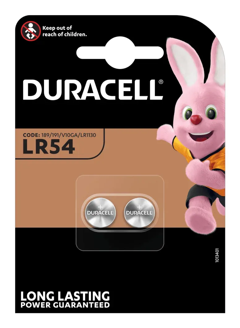 Duracell Alkalická knoflíková baterie LR54 2 ks