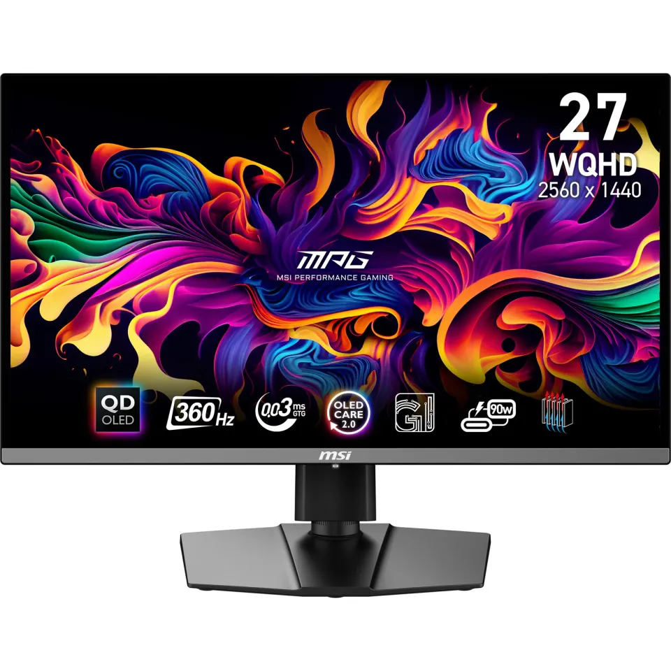 MSI LCD MPG 271QRX QD-OLED, 26.5", 2560x1440, QD-OLED, 0,03ms, VESA 100x100, Black