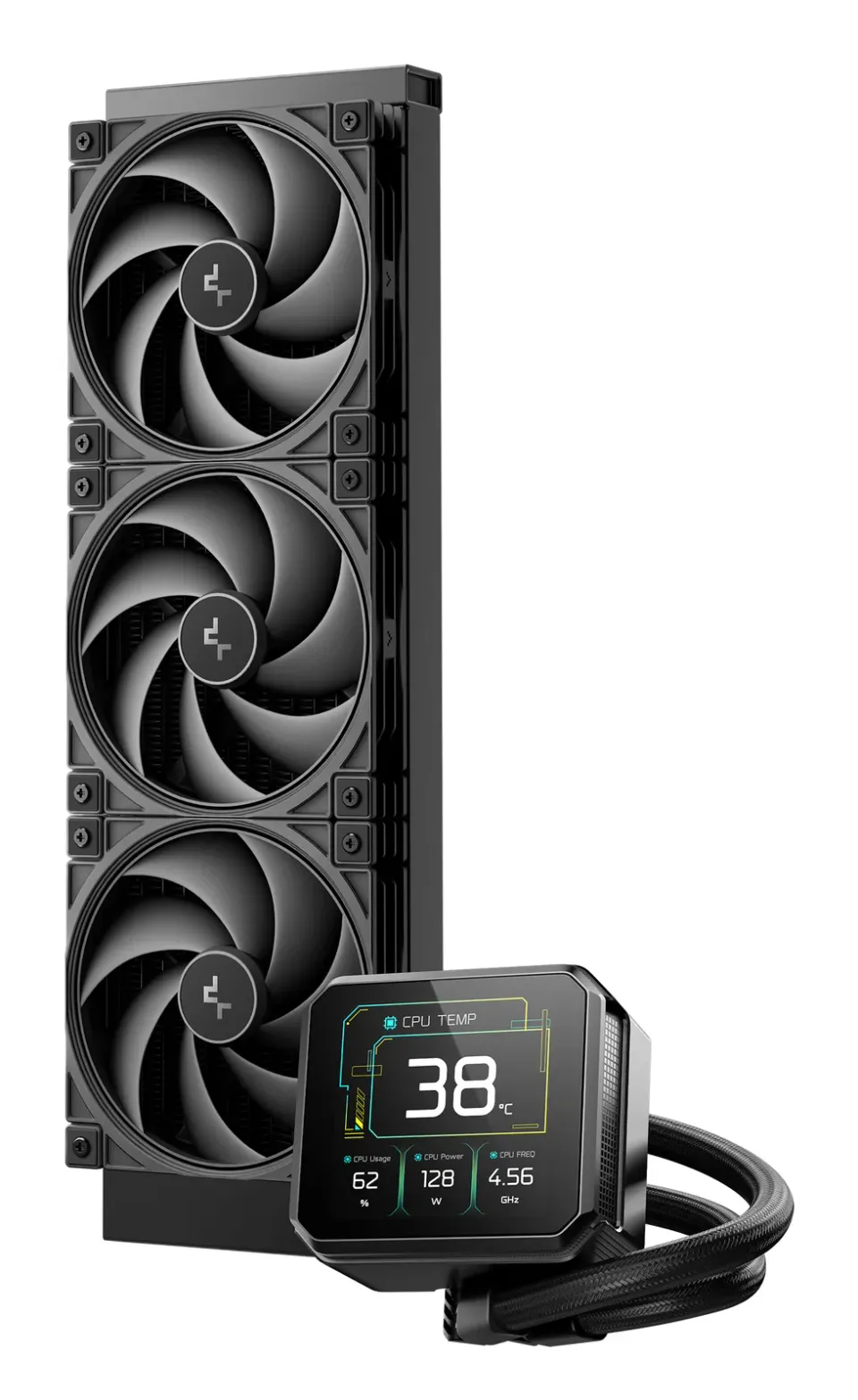 DEEPCOOL Vodní chladič SPARTACUS 360, ARGB, 3x 120mm, AM5, LGA1851, černá
