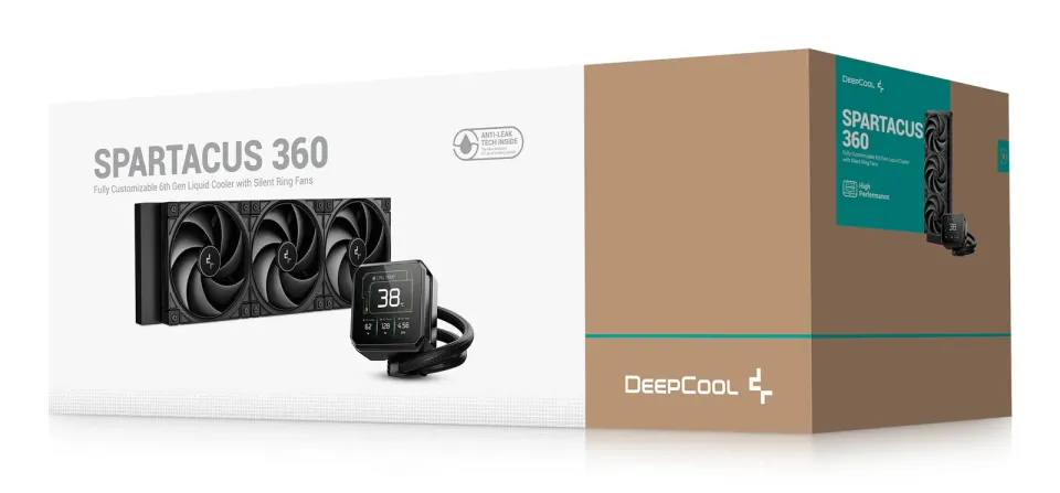 DEEPCOOL Vodní chladič SPARTACUS 360, ARGB, 3x 120mm, AM5, LGA1851, černá