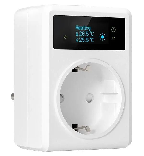 IMMAX NEO SMART chytrá vnitřní zásuvka s teploměrem bez kolíku (typ F)/ 16A/ Wi-Fi/ TUYA/ LIDL