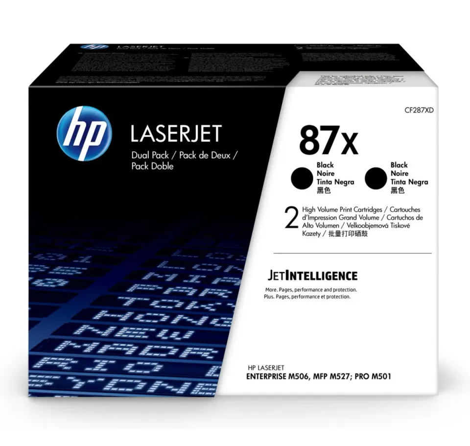 HP CF287XD originální toner – 2pack (2× CF287X) černý, cca 2× 18000 stran