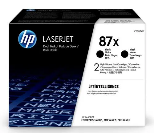 HP CF287XD originální toner – 2pack (2× CF287X) černý, cca 2× 18000 stran
